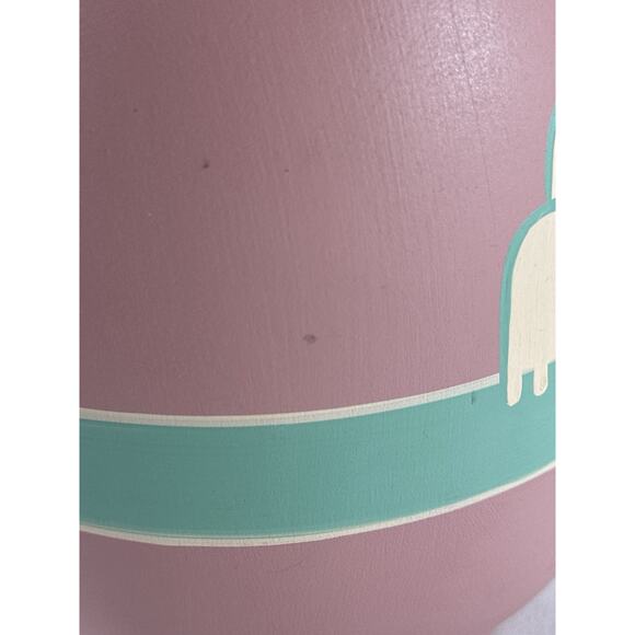 Vintage Vase Pottery South Western Native Pink Turquoise Hand Painted 12” - Picture 7 of 10